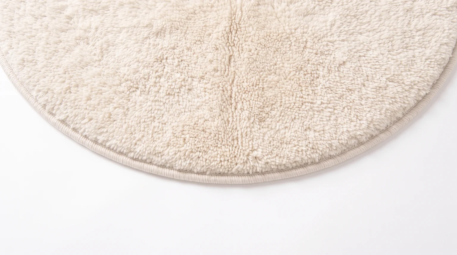 round rug edge without tassels